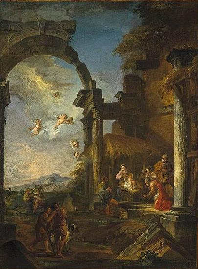 Giovanni Paolo Panini Adoration of the Shepherds oil painting image